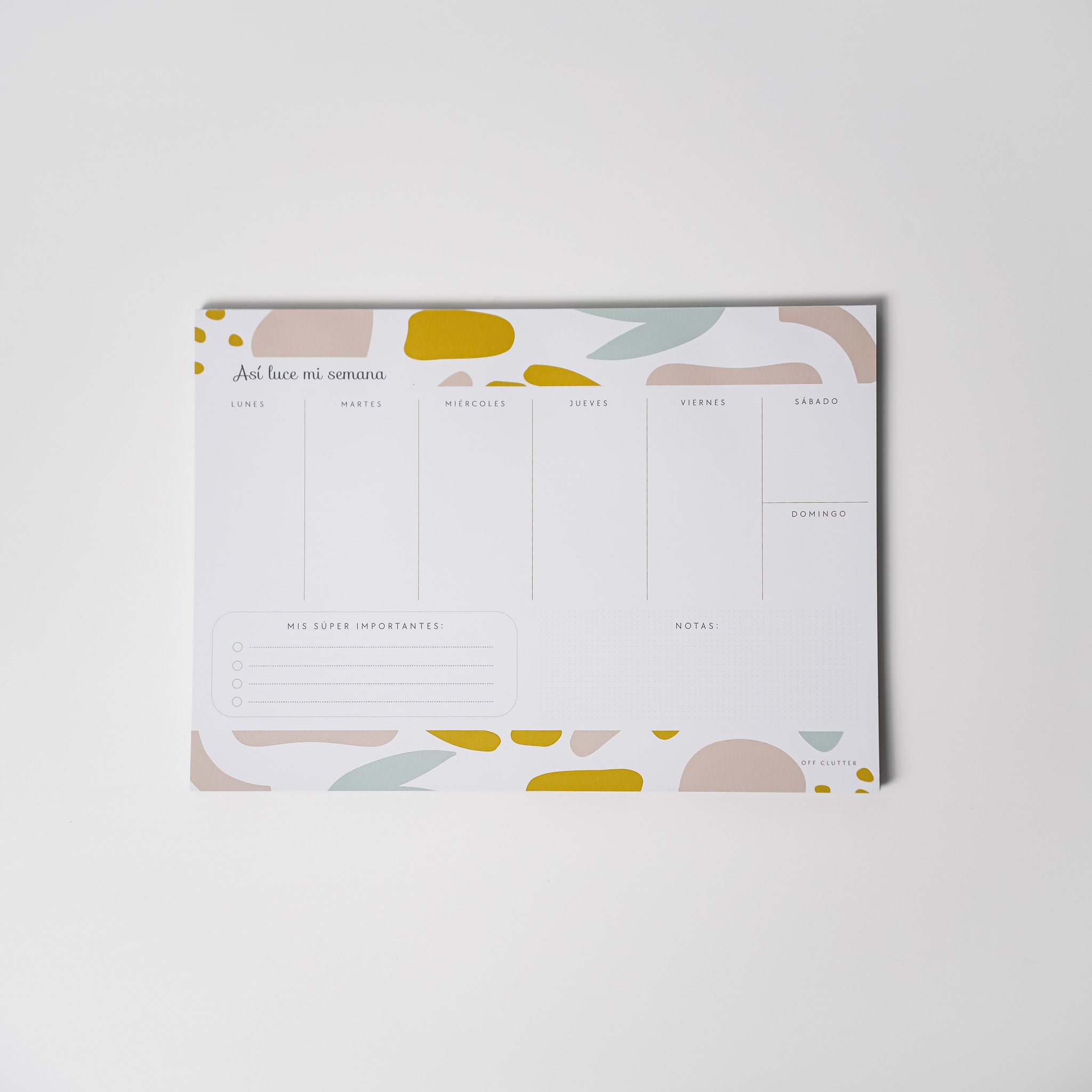 Planner Semanal | Bloc | Abstracto